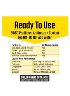 Prestone Prestone Antifreeze Coolant, 50/50  - Image 3