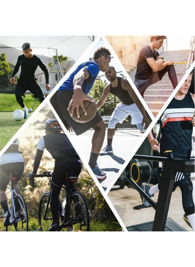 SHOP Youth Boys One Leg Compression Pants for Basketball 3/4 Leggings Sports Tights Kids Athletic Soccer Base Layer(LEFT-L) - Image 2