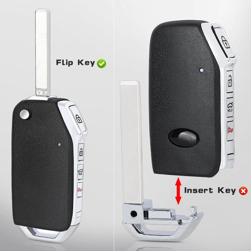 Beefunny Flip Key Fob Replacement for Kia Forte 2019 2020 2021 Remote Control Car Key fob Transmitter 433MHz FCC ID:CQOTD00660 P/N:95430-M6000 - Image 5