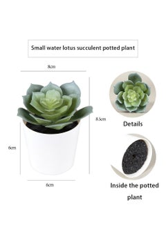 Maston 6Pcs Artificial Succulents, Fake Succulents Decoration, Imitation Succulents, Suitable for Home and Office, Imitation Succulents, Artificial Potted Plants  - Image 4