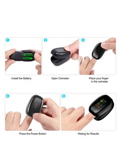 Generic Finger Pulse Oximeter, Oxygen Meter Finger Blood Oxygen Saturation Pulse Monitor  - Image 3