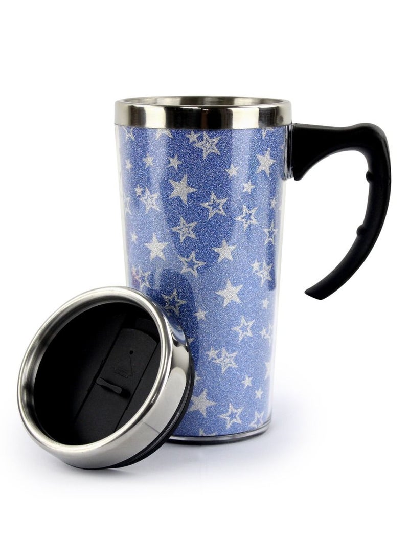 Home Smart Home Smart Reusable Travel Mug with Airtight Lid Insulated Tumbler Printed Mug for Travel Home Office or Any Outdoor Activity  - Image 1