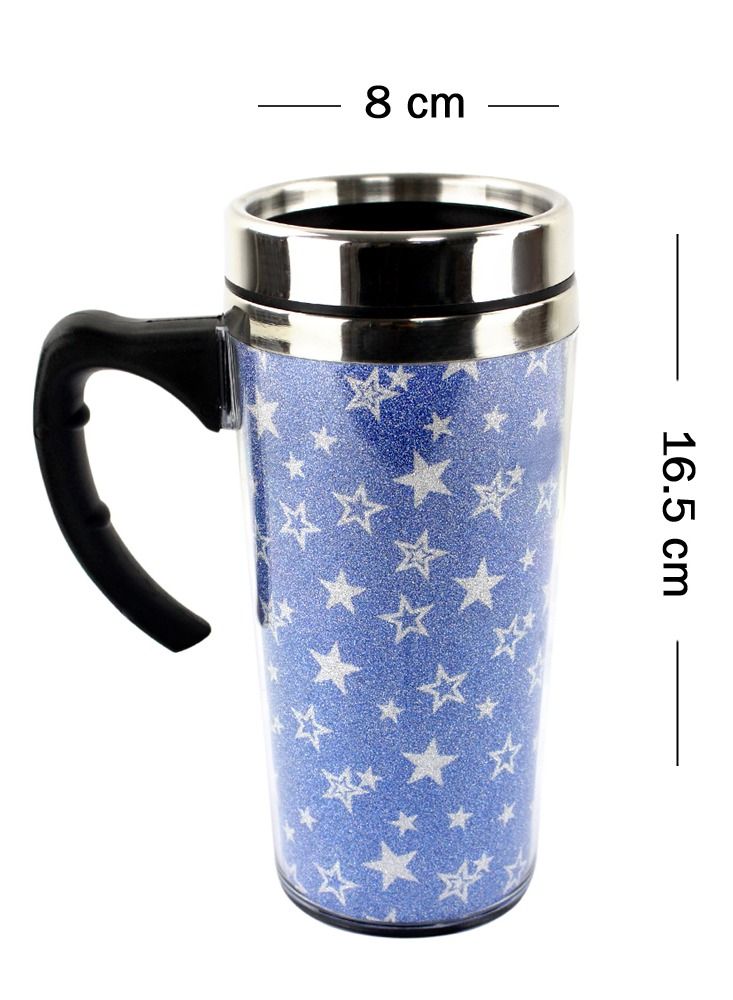 Home Smart Home Smart Reusable Travel Mug with Airtight Lid Insulated Tumbler Printed Mug for Travel Home Office or Any Outdoor Activity  - Image 5