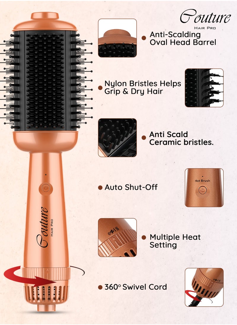 Couture Hair Pro Duo Styler Plus 2.0 Comibination Of Nylon Bristles And Ceramic Bristles - Hot Brush  - Image 4