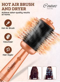 Couture Hair Pro ديو ستايلر بلس 2.0 مزيج من شعيرات النايلون وشعيرات السيراميك - فرشاة ساخنة  - Image 2