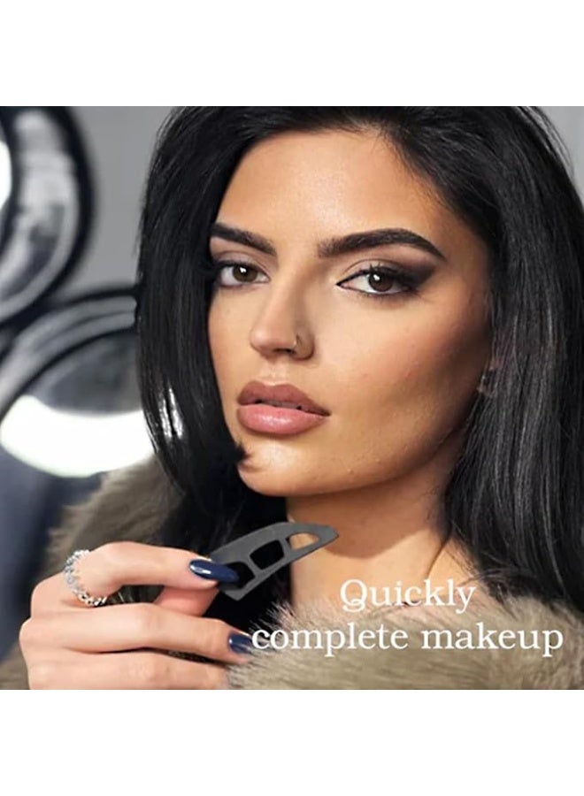 ningnatural أداة ظلال العيون من إيتور، مساعد ظلال العيون، قوالب ظلال العيون للعيون، إيتور صديقتك المتألقة، أداة مكياج إيتور لظلال العيون، مكياج إيتور، قوالب مكياج سريعة 2 قطعة لكل عبوة - Image 4