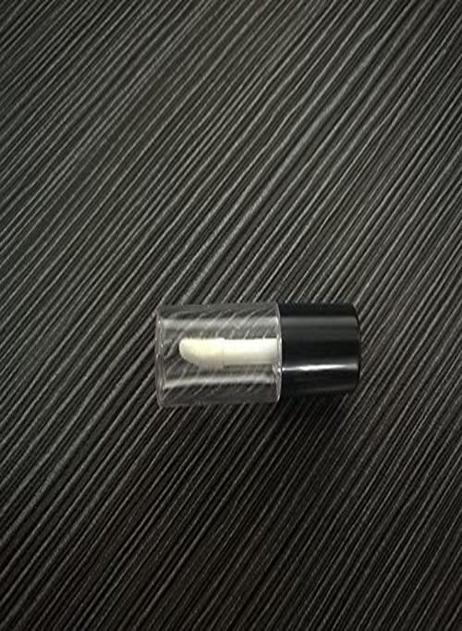 COSIDEA 50 PCS Empty round plastic Black 3ml lip gloss tubes, mini sample size lipgloss tube,0.1OZ lip oil container packing bottle - Image 4