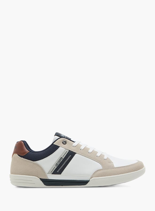 Lee Cooper Men's Panelled Sneakers with Lace-Up Closure - Image 3