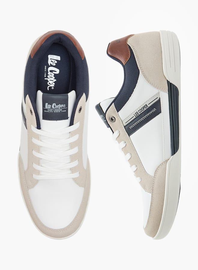 Lee Cooper Men's Panelled Sneakers with Lace-Up Closure - Image 1