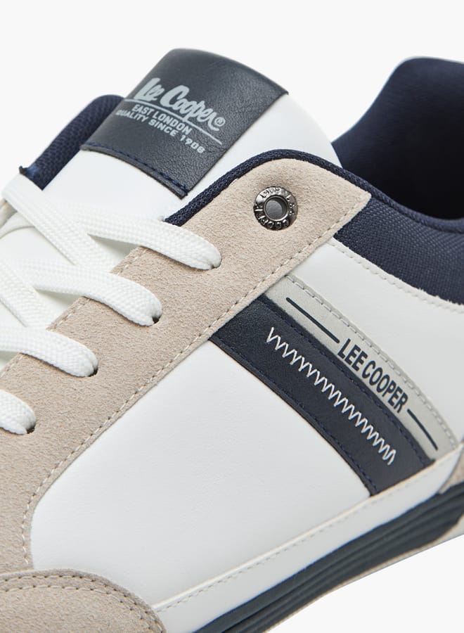 Lee Cooper Men's Panelled Sneakers with Lace-Up Closure - Image 4