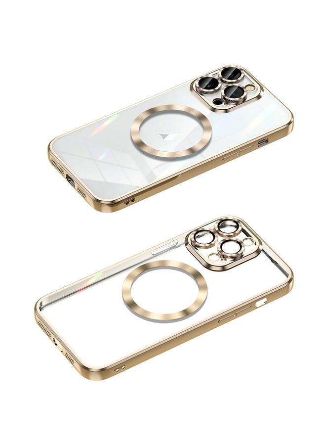 زبون جراب لهاتف iPhone 13 Pro Max MagSafe CD بإطار معدني وعدسات وملمس وتغطية كاملة - Image 1