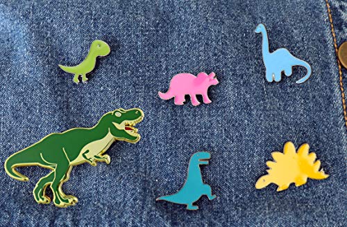 KimYoung Dinosaur Pins for Backpacks Jurassic Dinosaur Enamel Pin Set Cute Enamel Pins - Image 2