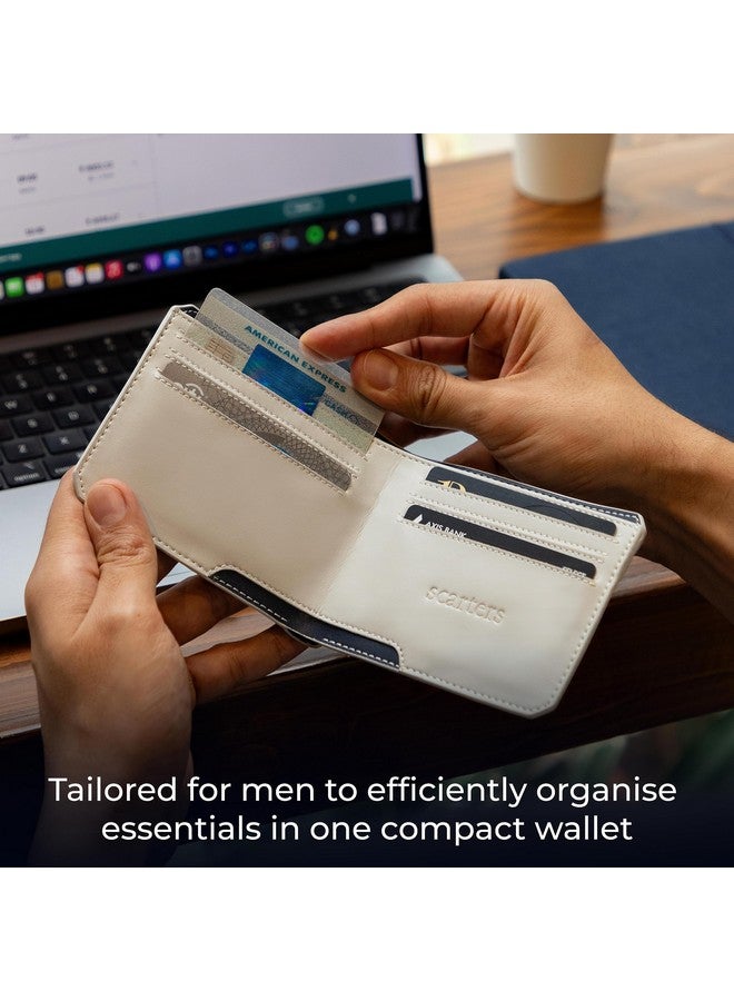 scarters Faux Leather Abundance Wallet For Men | Rfid Protected | Mindful Microfibre | 6 Card Slots & 2 Hidden Pockets | 15 Month Warranty (Deep Blue) - Image 5