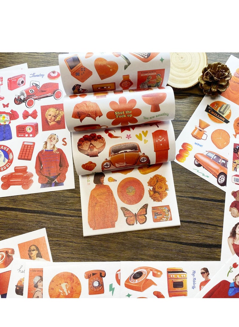 Excefore Sticker Book for Adults, Journal Stickers Set, Bullet Journal Stickers, 20 Sheets/325pcs Vintage Scrapbook Stickers, Aesthetic Washi Stickers for Journaling, DIY Crafts - Image 4