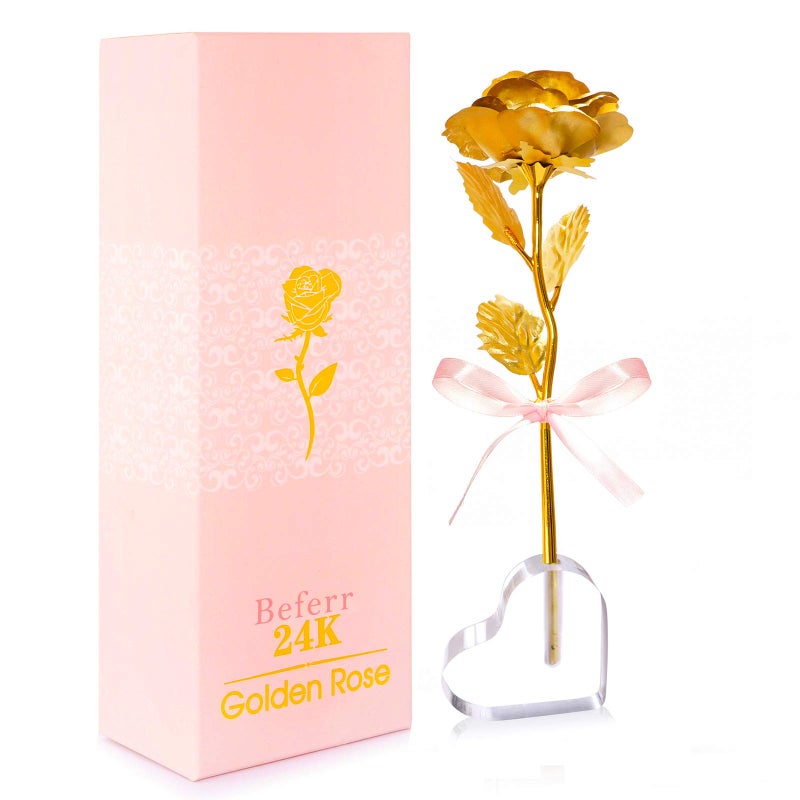 Beferr Mom Gifts for Mothers Day  Galaxy Rose Enchanted Crystal Flower Gift with Heart Base Mothers Day Rose Gifts from Daughter Best Present Ideas Birthday Gifts for Women Grandma Sister Friends - Image 2