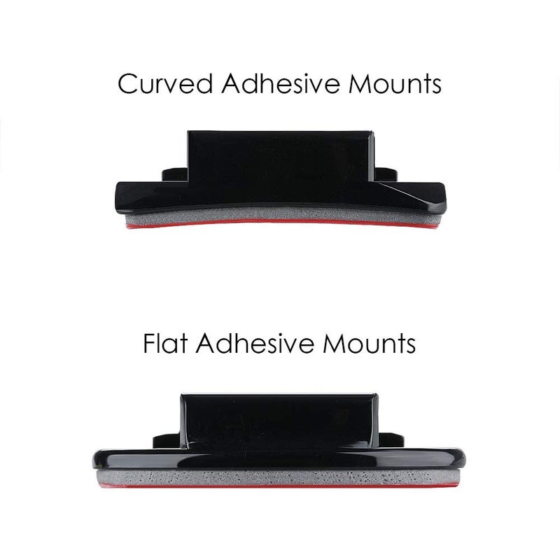 Sametop Helmet Adhesive Sticky Mounts Curved Attachment Flat 3M Mount Compatible with GoPro Hero 13 12 11 10 Max 9 8 7 6 5 4 Session DJI Osmo Action Cameras (6 Packs) - Image 5