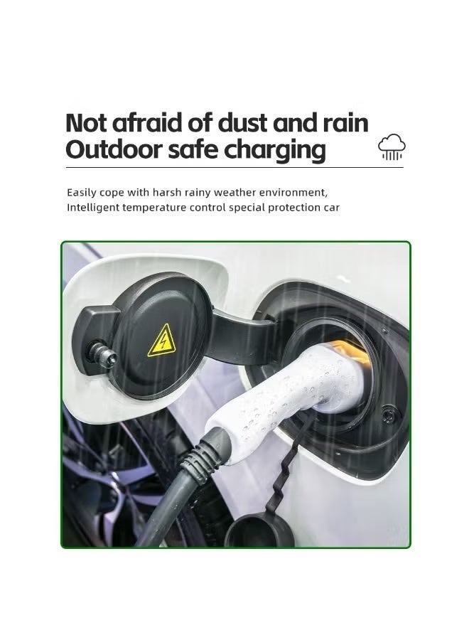 WALALLA New Energy EV Car Charger, 13A 3.5KW Portable Electric Vehicle Charger with LED Screen Intelligent Temperature Control, Anti-Theft Charging Equipment, Plug and Play, UK Plug, 5m Cable Length and Storage Bag - Image 4