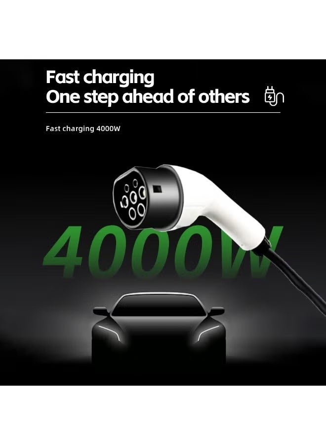 WALALLA New Energy EV Car Charger, 13A 3.5KW Portable Electric Vehicle Charger with LED Screen Intelligent Temperature Control, Anti-Theft Charging Equipment, Plug and Play, UK Plug, 5m Cable Length and Storage Bag - Image 3