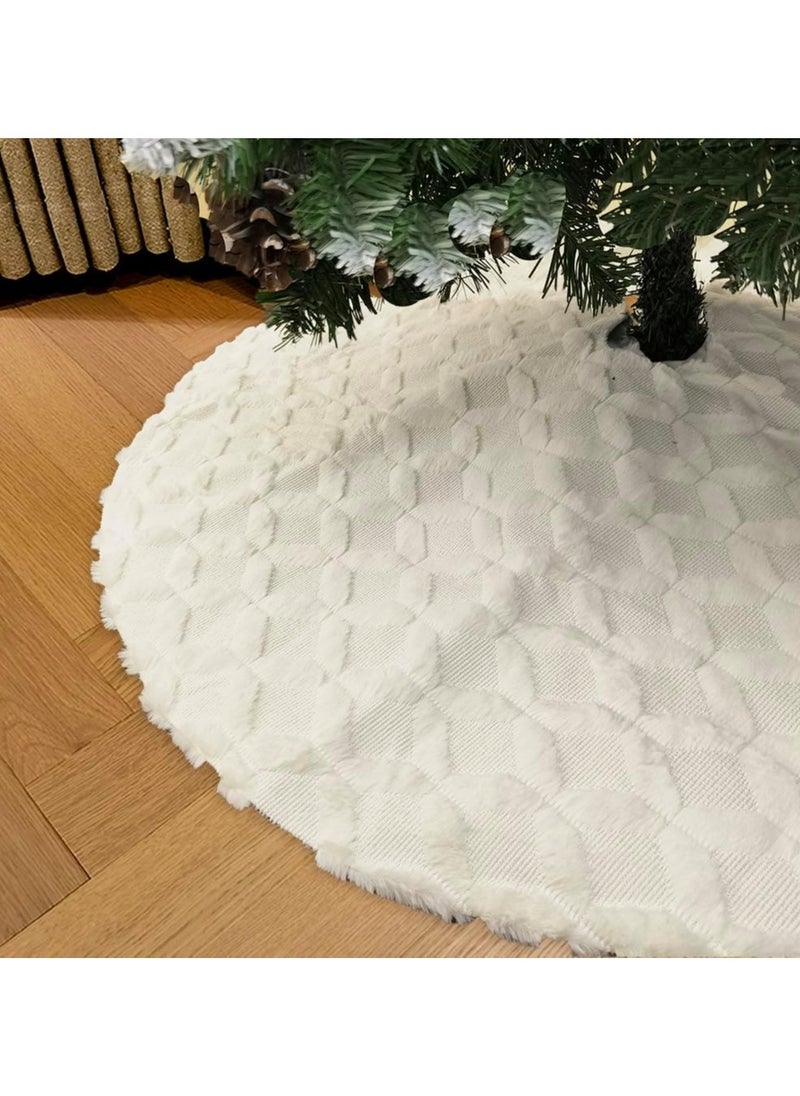 48 Inch Christmas Tree Skirt Faux Fur with Cable Knit Knitted Thick Decoration for Merry Christmas Decorations (C) - pzsku/Z9C153246290359349014Z/45/_/1730793901/7996eaa2-8663-4394-a803-8f3e258c3b67