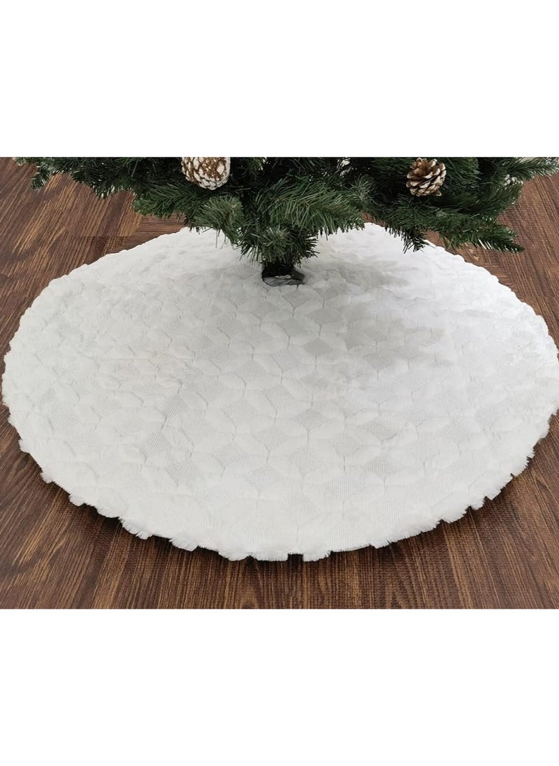 48 Inch Christmas Tree Skirt Faux Fur with Cable Knit Knitted Thick Decoration for Merry Christmas Decorations (C) - pzsku/Z9C153246290359349014Z/45/_/1730793907/59e8fed8-7aa5-4db8-bca4-27e28eb78797