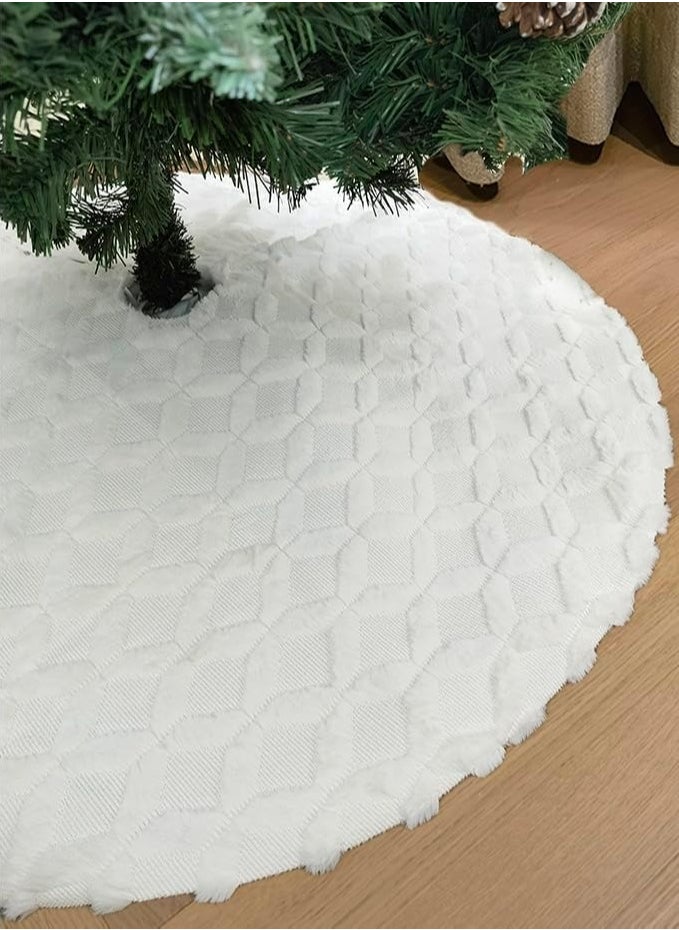 48 Inch Christmas Tree Skirt Faux Fur with Cable Knit Knitted Thick Decoration for Merry Christmas Decorations (C) - pzsku/Z9C153246290359349014Z/45/_/1730793911/9e91c348-1cb5-436b-9960-c4674a871ff0