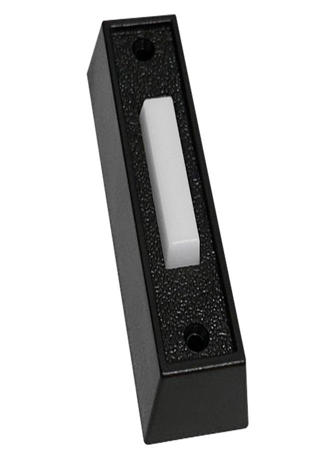 WESUA LED Lighted Doorbell Button Push Switch Wall Mounted For Chime Ring (BLACK) - Image 2