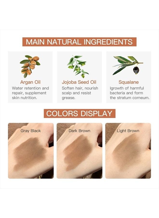LSxia - Brow Stamp and Eyebrow Stencil Kit, Eye-brow Stamp Waterproof Eyebrow Powder and Eyebrow Shaping Kit, Natural Eye Brow Definer with 10 Brow Stencils for Women Eye Brown Makeup (Light Brown) - Image 1