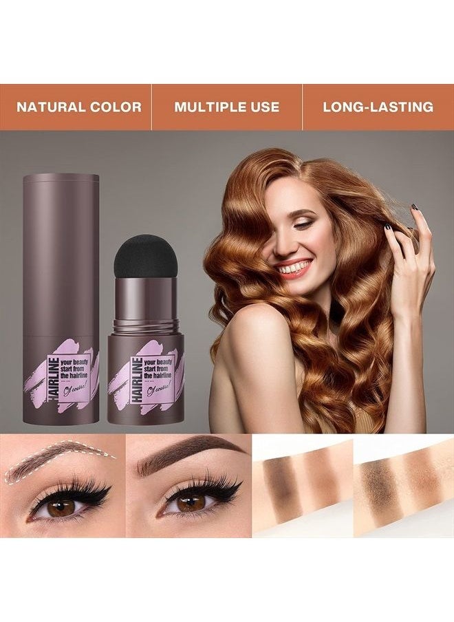 LSxia - Brow Stamp and Eyebrow Stencil Kit, Eye-brow Stamp Waterproof Eyebrow Powder and Eyebrow Shaping Kit, Natural Eye Brow Definer with 10 Brow Stencils for Women Eye Brown Makeup (Light Brown) - Image 1