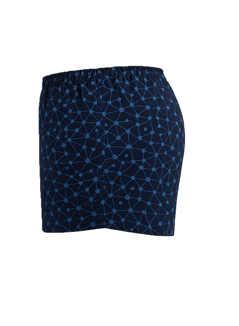 Tango Button Shorts (Pattern) Blue Web - Image 4