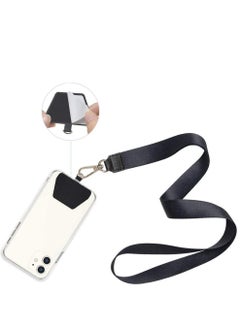 Oasisgalore 4 Pack Phone Tether Tab, Phone Strap Replacement Part for Cell Phone, Safety Lanyard Patch (Black x4)  - Image 3