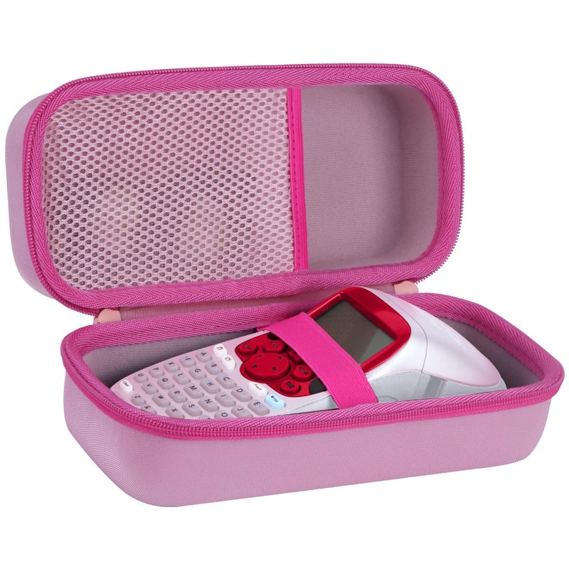 Lebakort Storage Case Compatible with DYMO LetraTag 100H / 100H Plus Handheld Label Maker (Pink Case) - Image 2