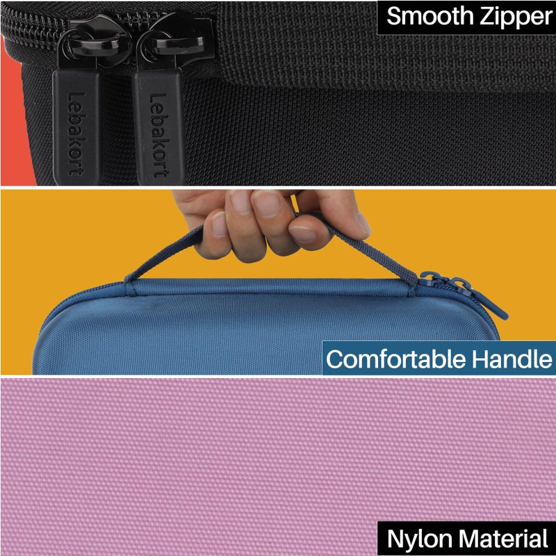 Lebakort Storage Case Compatible with DYMO LetraTag 100H / 100H Plus Handheld Label Maker (Pink Case) - Image 5