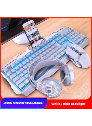 White - Blue Backlight