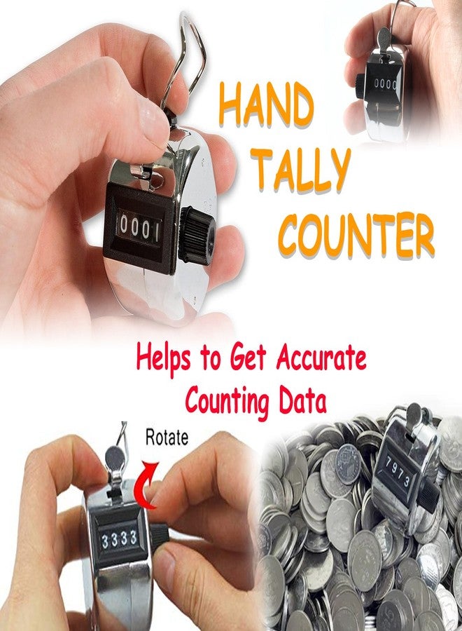 DeoDap, 4 Digits Manual Hand Tally Counter - Image 2