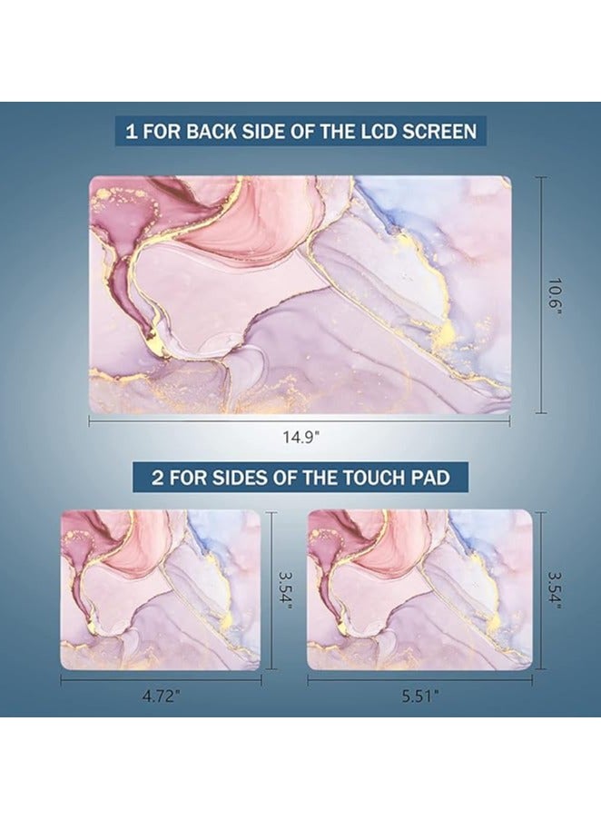 Today Idea 12.1 13 13.3 14 15.4 15.6 Inches Laptop Skin Sticker Decal Universal Netbook Skin Sticker Reusable Notebook Art Decal Protector Cover Decal by (Colorful Marble) - Image 2