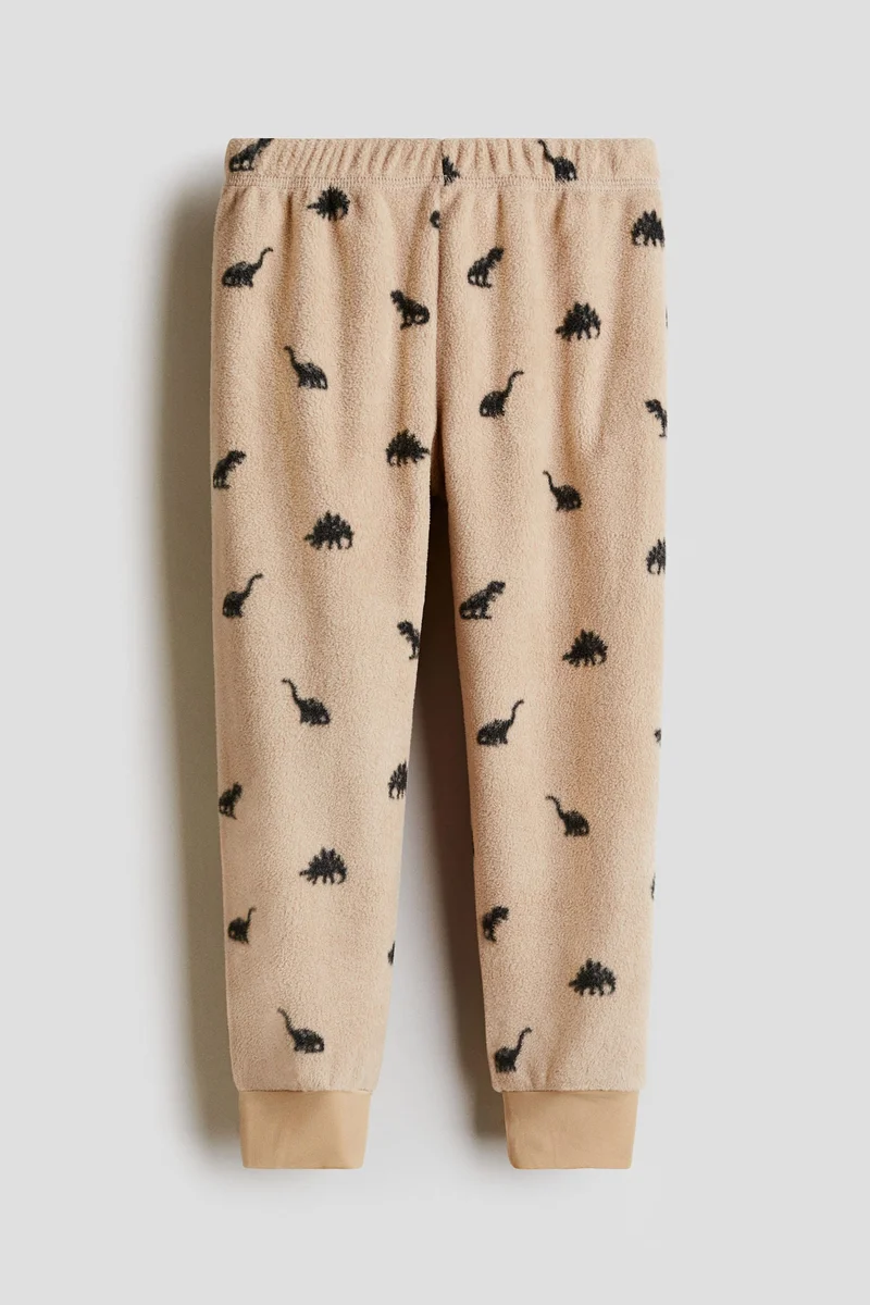 H&M Printed fleece trousers