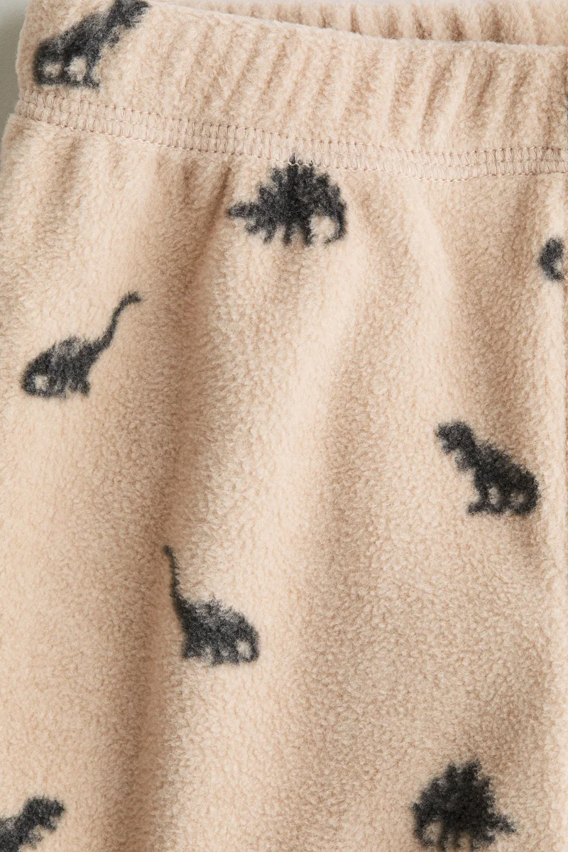 H&M Printed fleece trousers