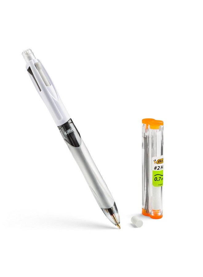 بيك أقلام حبر جاف وقلم رصاص من BIC 4 ألوان 3+1، متوسطة الرأس (1.0 مم)، ألوان متنوعة، عبوة من قطعة واحدة، أقلام للمدرسة ولوازم المكتب - Image 2