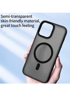 SNBFA Magnetic Case for iPhone 16 Pro , Compatible with MagSafe Shockproof Protection Cover, Translucent Matte Phone Case with Strong Magnet, Slim Case for iPhone 16 Pro (2024)(Black)  - Image 5