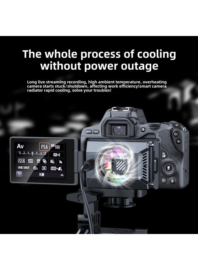Loquat Semiconductor Camera Radiator Is Suitable For sony Fuji Canon Micro SLR Camera Live Cooling Cooling Fan-Color:Semiconductor Refrigeration Camera Radiator 【black 273】 - Image 3