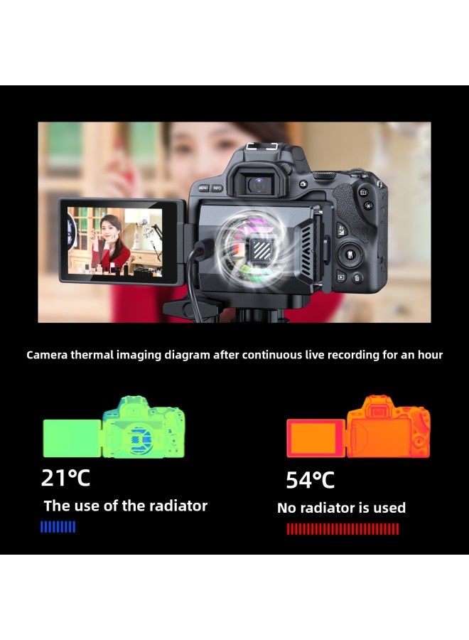 Loquat Semiconductor Camera Radiator Is Suitable For sony Fuji Canon Micro SLR Camera Live Cooling Cooling Fan-Color:Semiconductor Refrigeration Camera Radiator 【black 273】 - Image 4