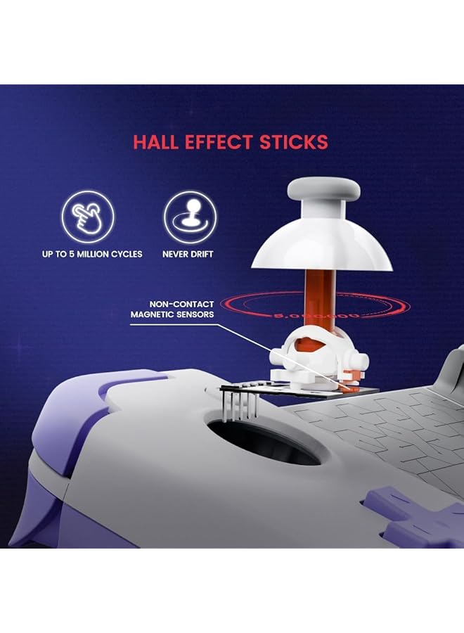 كاست ويف وحدة تحكم ألعاب محمولة X2S من النوع C لأجهزة Android و Iphone 15 Series (USB C) وحدة تحكم للهاتف مع عصا تحكم بتأثير هول لتشغيل Xbox Playstation Call Of Duty Genshin Impact - Image 3