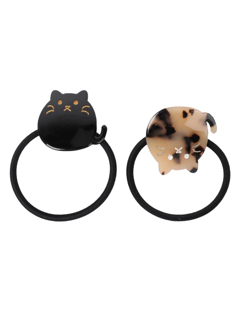 minkissy minkissy 2Pcs Cute Cat Hair Ties for Women Girls Elastic Rubber Bands for Thick Thin Hair for Ponytail Holders Hair Band for Lovely Hair Accessories 