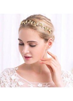 Ammei Headpiece Crystal Headband Bridal Tiara Flower Shape Women'S Headpiece Metal Rhinestone Headbands For Girls  - Image 3