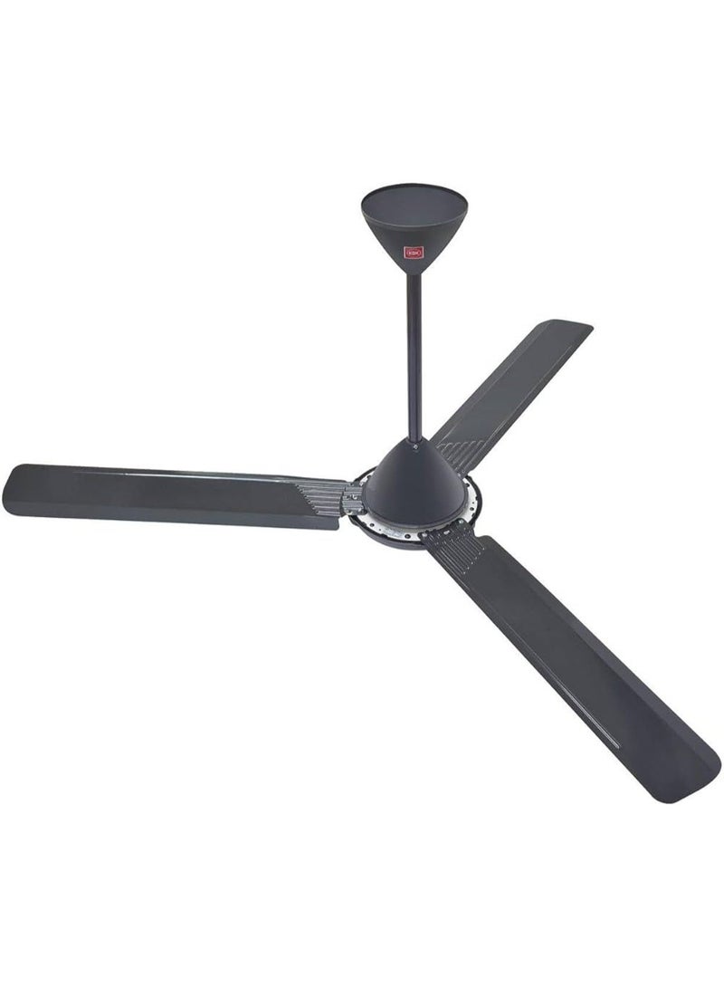 KDK T56XG 56-Inch Ceiling Fan, 3 Blades, 5-Speed Regulator Control, 70W, Black/Silver - Image 2