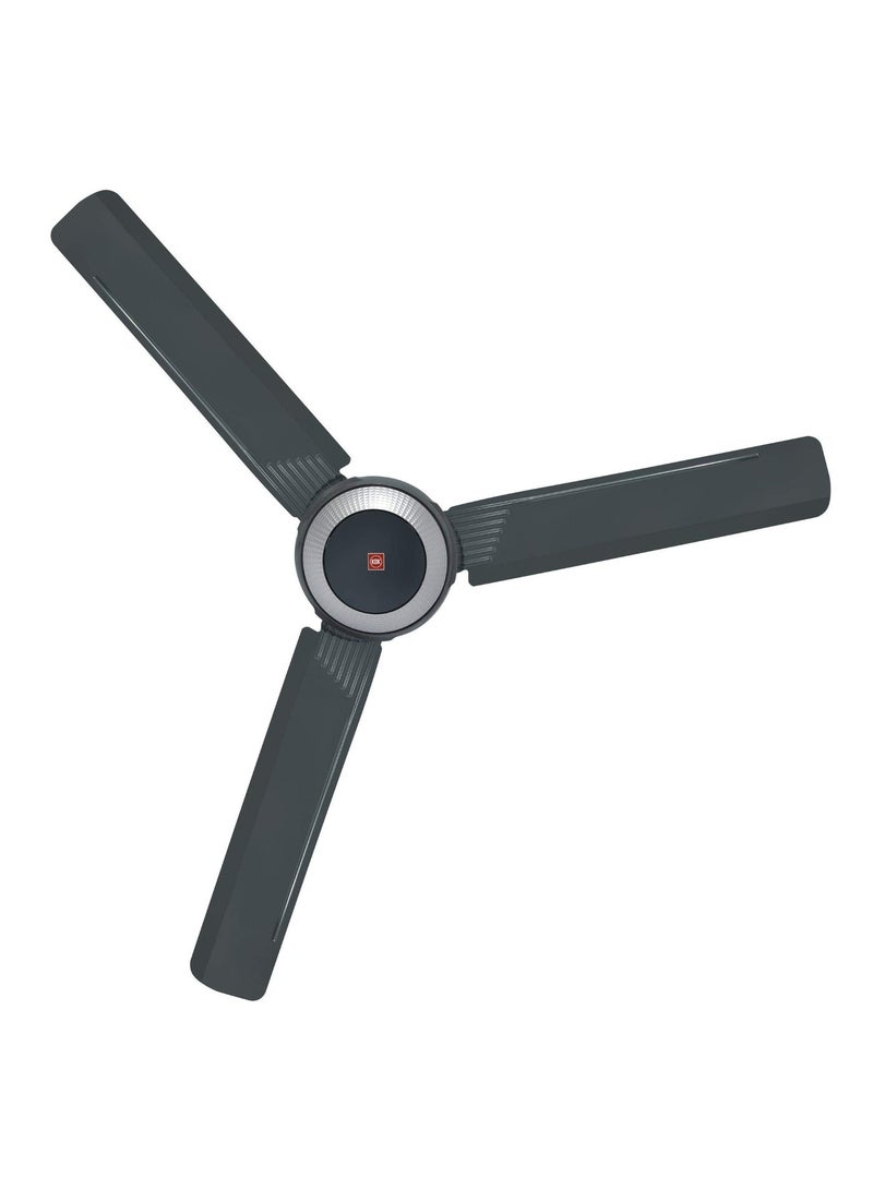 KDK T56XG 56-Inch Ceiling Fan, 3 Blades, 5-Speed Regulator Control, 70W, Black/Silver - Image 3