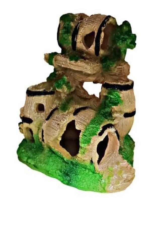 Product Natural Looking Broken Barrels for Aquarium Fish Tank Decoration10.16 x 14.6 x 16.51 cm; 380 Grams - Image 2