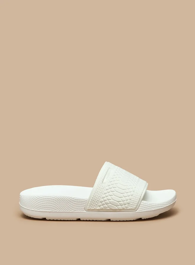 أكوا Women's Textured Slide Slippers