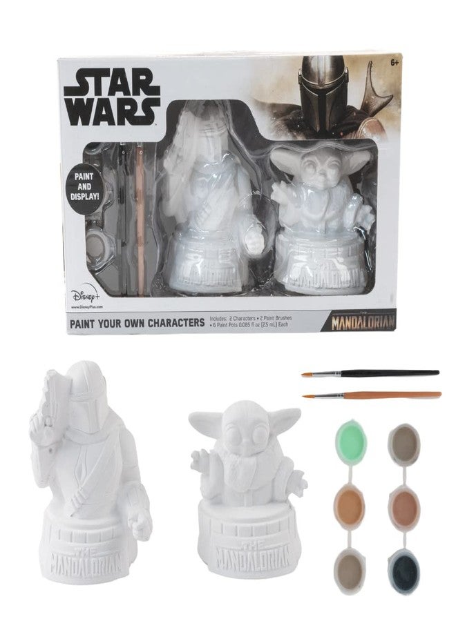Innovative Designs Star Wars Mandalorian Baby Yoda Paint Your Own Figurines Arts and Crafts Set for Boys and Girls - Image 1