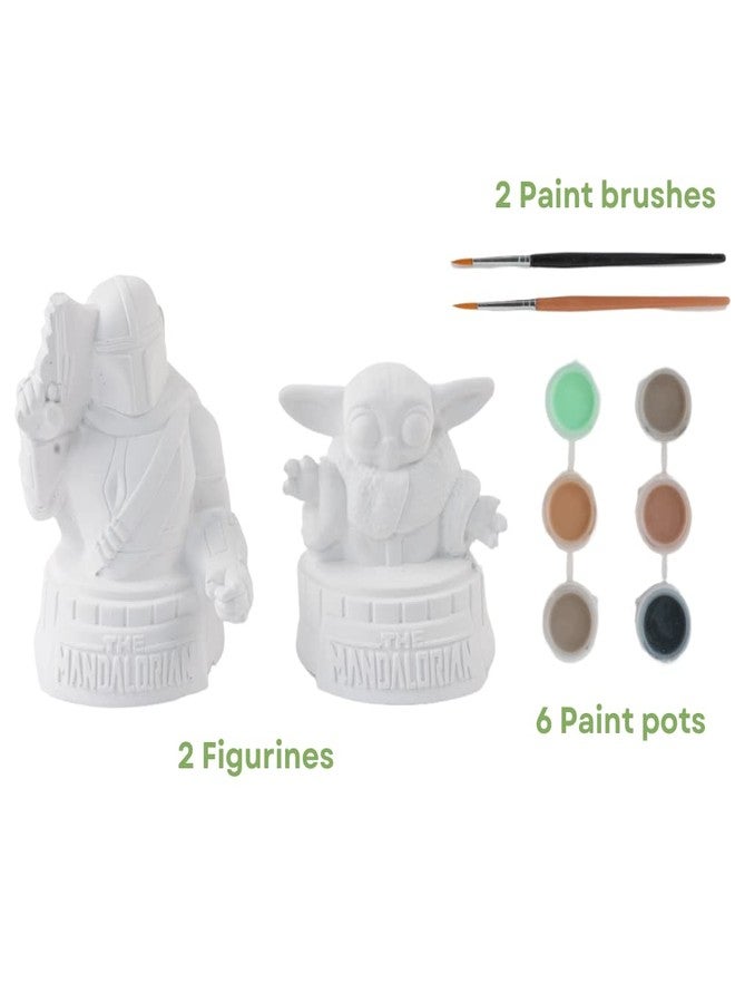 Innovative Designs Star Wars Mandalorian Baby Yoda Paint Your Own Figurines Arts and Crafts Set for Boys and Girls - Image 2